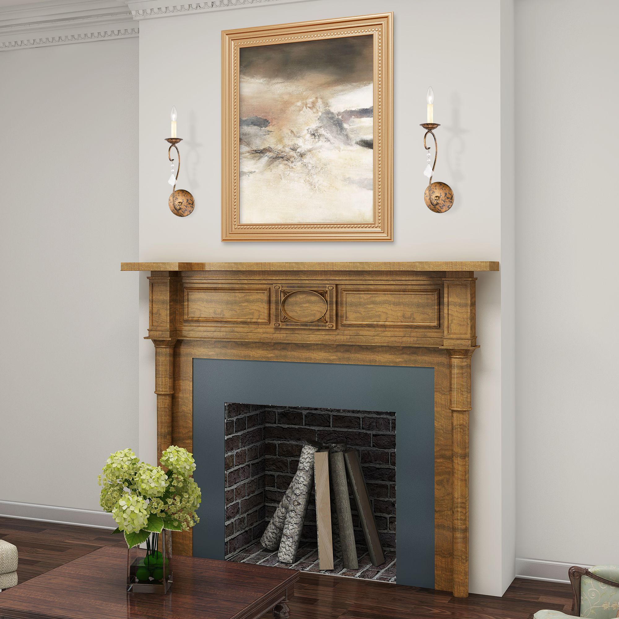 Chesterfield 1 Light Hand Applied Venetian Golden Bronze Wall Sconce