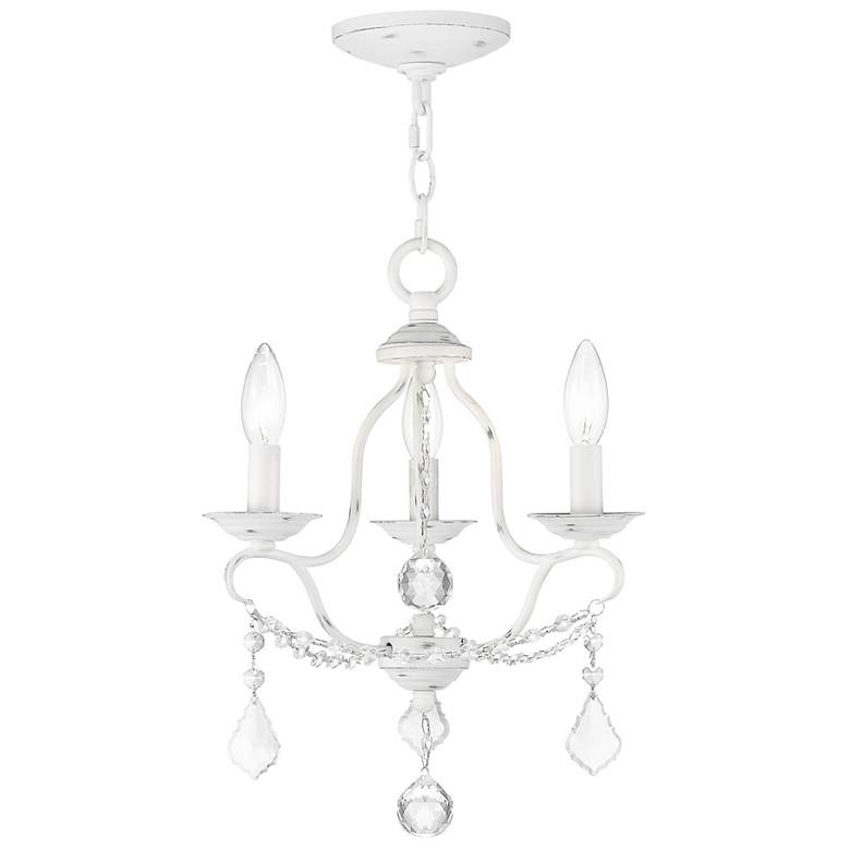 Image 1 Chesterfield 12-in 3-Light Antique White Vintage Candle Chandelier