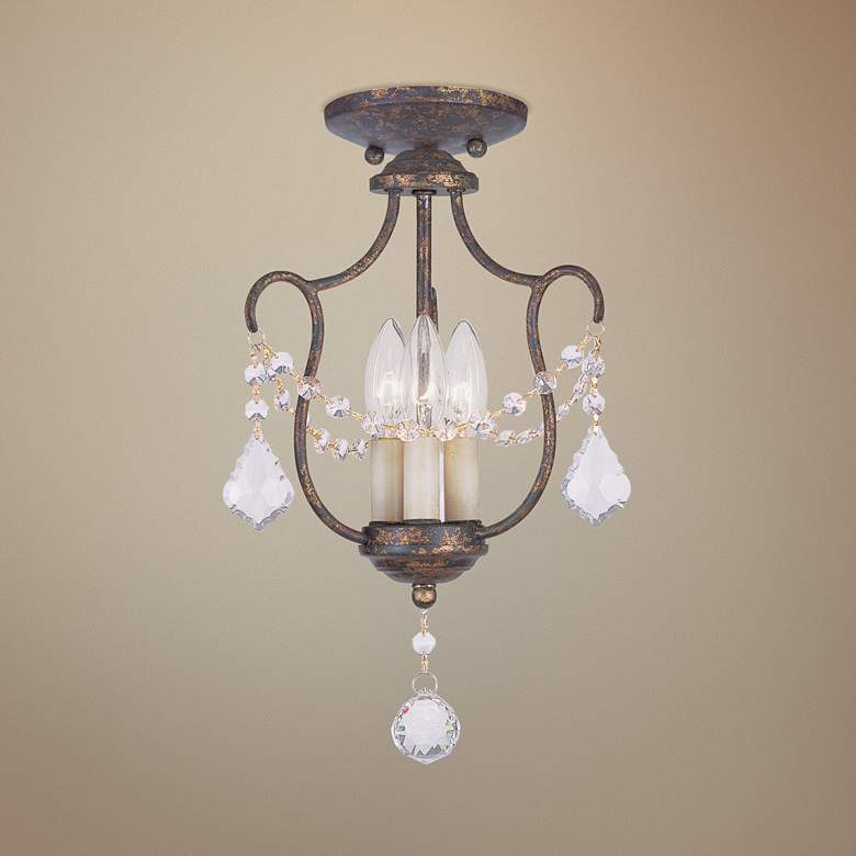 Image 1 Chesterfield 14 inch Wide Venetian Golden Bronze 3-Light Pendant