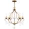 Chesterfield 22-in 5-Light Antique Gold Leaf Vintage Candle Chandelier