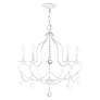 3_Chesterfield 22-in 5-Light Antique White Vintage Candle Chandelier more views