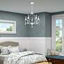 Chesterfield 22-in 5-Light Antique White Vintage Candle Chandelier