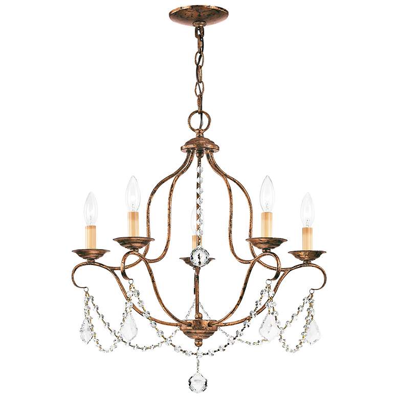 Image 4 Chesterfield 22" Wide Golden Bronze 5-Light Chandelier more views