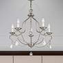 6_Chesterfield 22"W Brushed Nickel Crystal 5-Light Chandelier more views