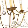 6_Chesterfield 25-in 6-Light Antique Gold Leaf Vintage Candle Chandelier more views
