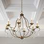 1_Chesterfield 32"W Venetian Golden Bronze 8-Light Chandelier
