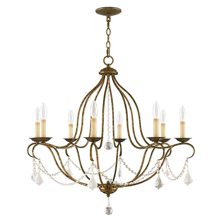 Image 3 Chesterfield 32"W Venetian Golden Bronze 8-Light Chandelier more views