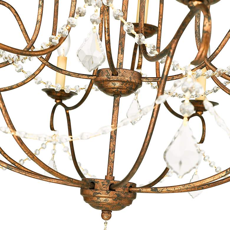 Image 7 Chesterfield 34-in 12-Light Venetian Golden Bronze Chandelier more views