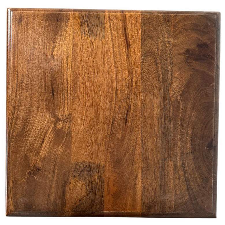 Image 3 Chesterfield Wood & Cane 3 Shelf Side Table - Chestnut more views