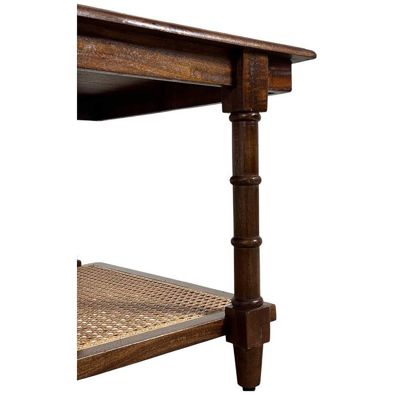 Image 5 Chesterfield Wood & Cane Coffee Table - Chestnut more views