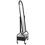 3_Cheval Black 26" x 73" Floor Mirror with Storage Drawer more views