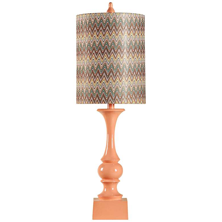 Image 1 Chevron Zig Zag Butternut Squash Table Lamp