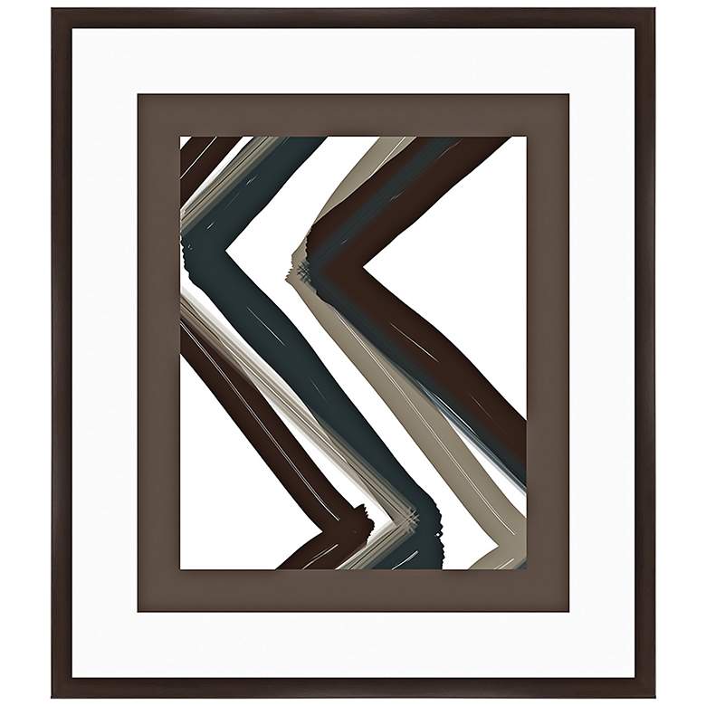Image 1 Chevron Zoom I 32" High Framed Abstract Wall Art