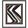 Chevron Zoom I 32" High Framed Abstract Wall Art