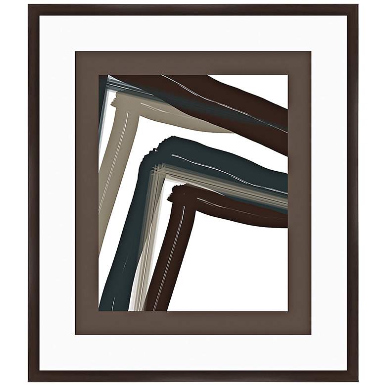 Image 1 Chevron Zoom II 32" High Framed Abstract Wall Art