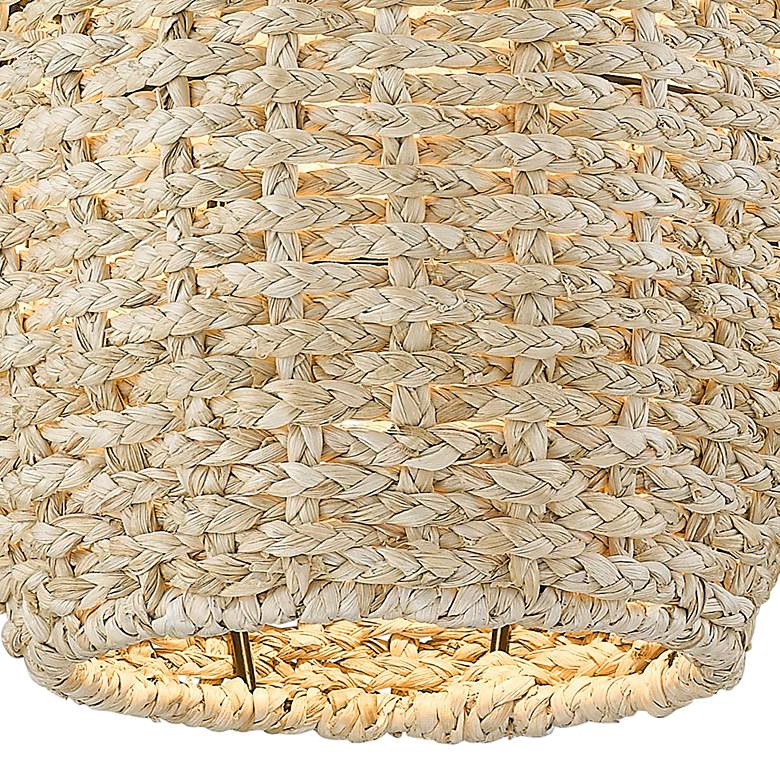 Image 4 Cheyanne 10" Wide Black Corn Rope Mini Pendant more views