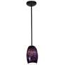 Chianti 4 3/4" Wide Oil-Rubbed Bronze Art Glass Mini Pendant