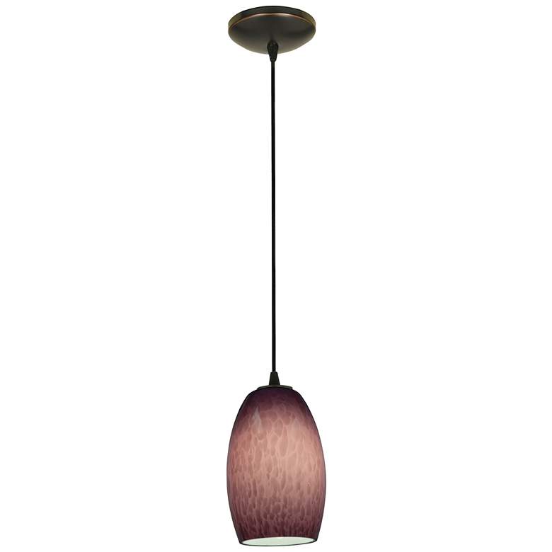 Image 1 Chianti - E26 LED Cord Pendant - Oil Rubbed Bronze Finish - Purple Cloud