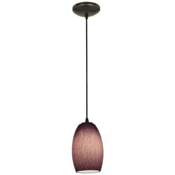 Chianti - E26 LED Cord Pendant - Oil Rubbed Bronze Finish - Purple Cloud