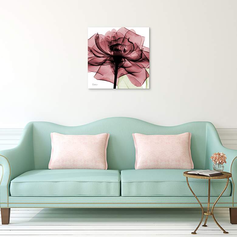 Image 5 Chianti Rose II 24" Square Printed Tempered Glass Wall Art more views