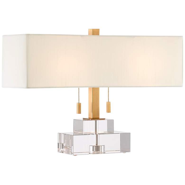 Image 2 Chiara 14 1/2" High Clear Optic Crystal Accent Table Lamp