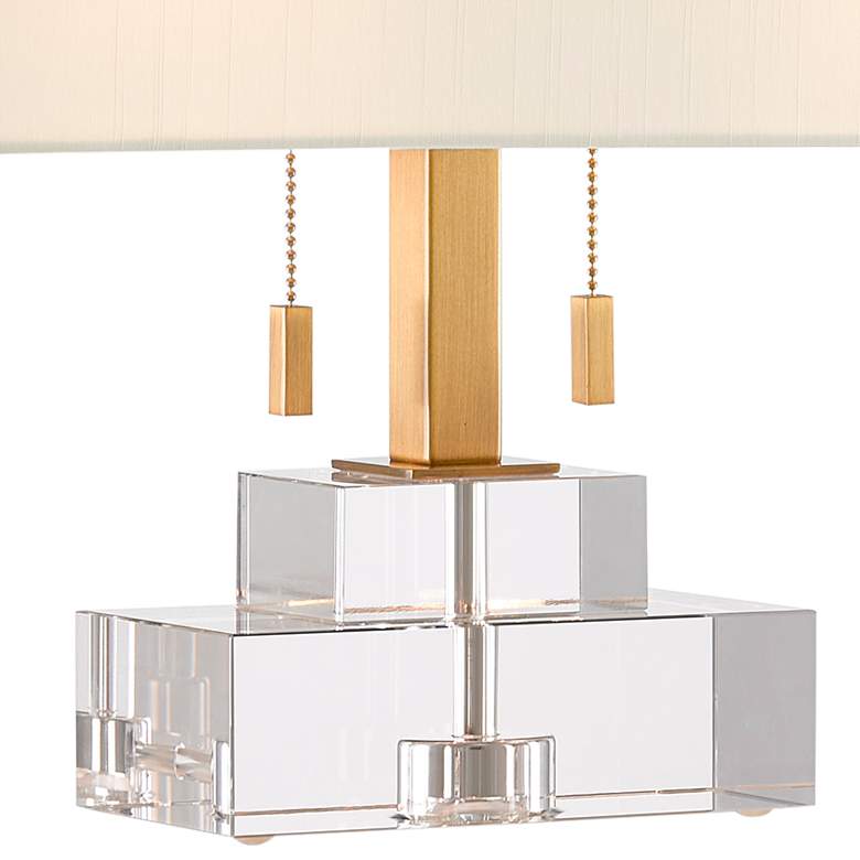 Image 4 Chiara 14 1/2 inch High Clear Optic Crystal Accent Table Lamp more views