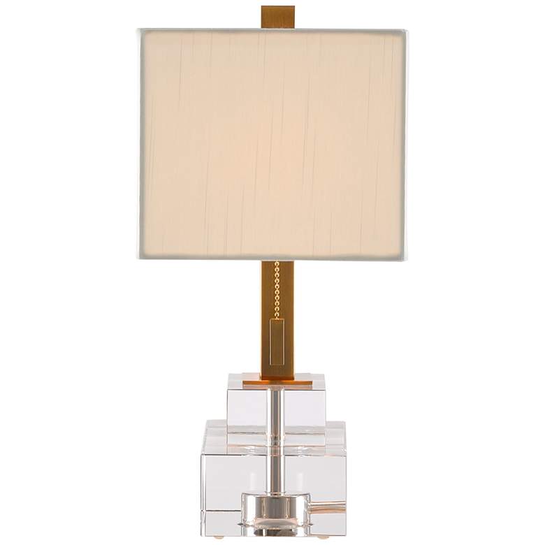 Image 5 Chiara 14 1/2" High Clear Optic Crystal Accent Table Lamp more views