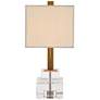 Chiara 14 1/2" High Clear Optic Crystal Accent Table Lamp