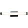 Chic 24" Chrome Opal Glass Linear LED Bath Light