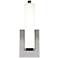 Chic 4 3/4" Wide Chrome Opal Glass LED Wall Sconce