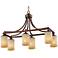 Chic Chalet Bronze 30" Wide Island Chandelier