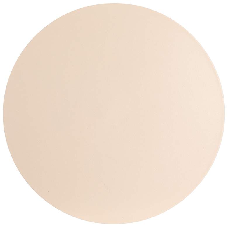 Image 6 Chic Metal Round Side Table, Cream more views