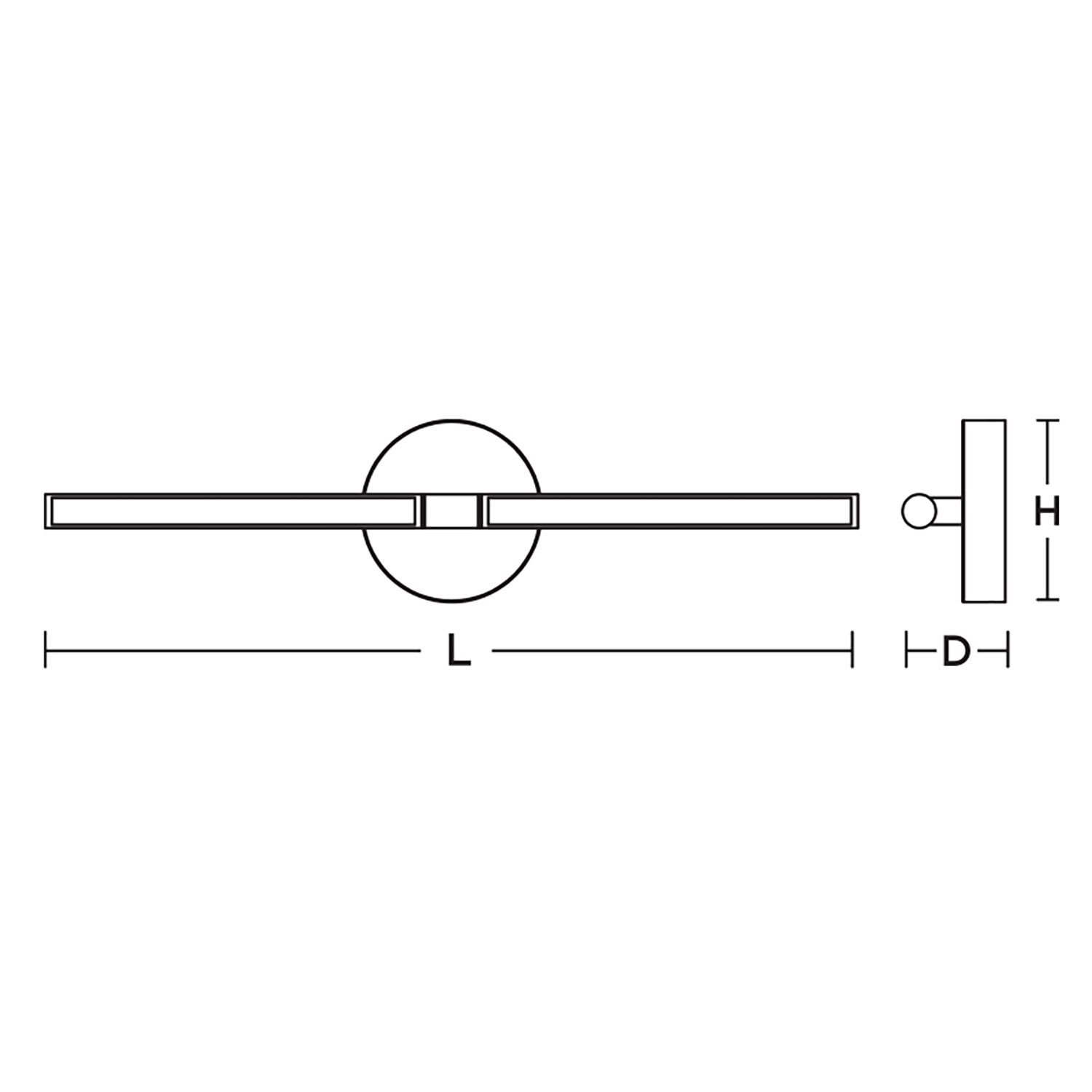 Chicago 24"W Polished Chrome 30W LED Vanity Light w/ White Acrylic Shade