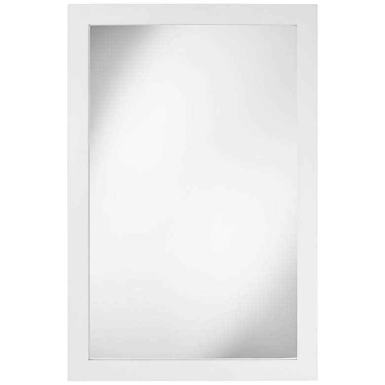 Image 1 Chicago White 24 inch x 36 inch Rectangular Wall Mirror
