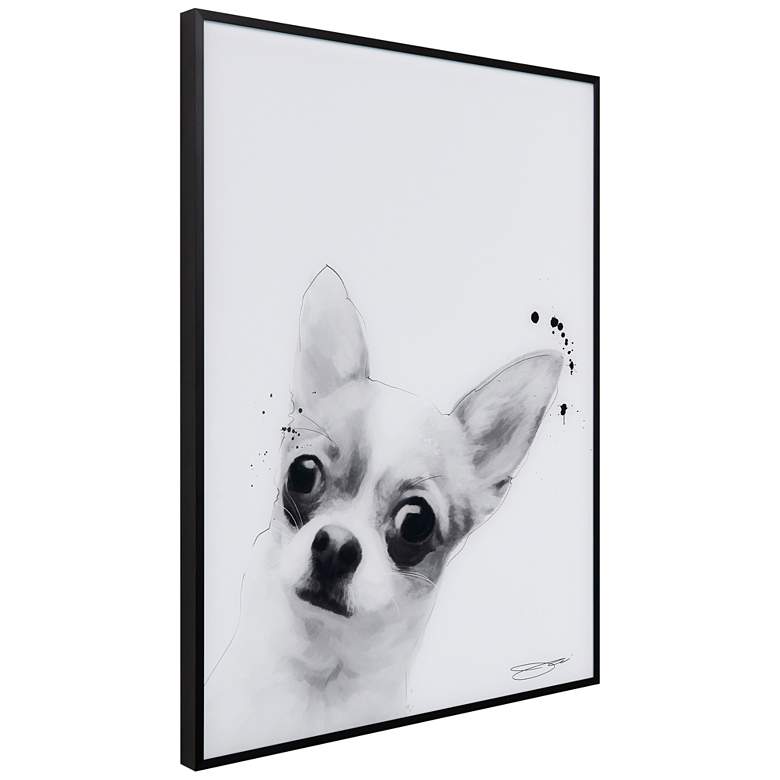 Image 5 Chihuahua 24"x18" Rectangular Printed Glass Framed Wall Art more views