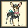 2_Chihuahua 25" High Dimensional Collage Framed Wall Art