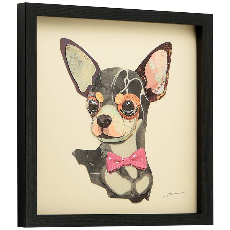 Image 4 Chihuahua Closeup 17" High Collage Framed Wall Art more views