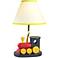 Children's Wooden Train 15"H Accent Table Lamp