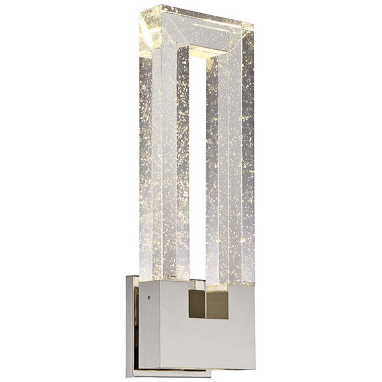 Image 1 Chill 18 inch High Polished Nickel LED 2-Light Wall Sconce