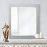Chilled Gray 28" x 32" Decorative Vanity Wall Mirror