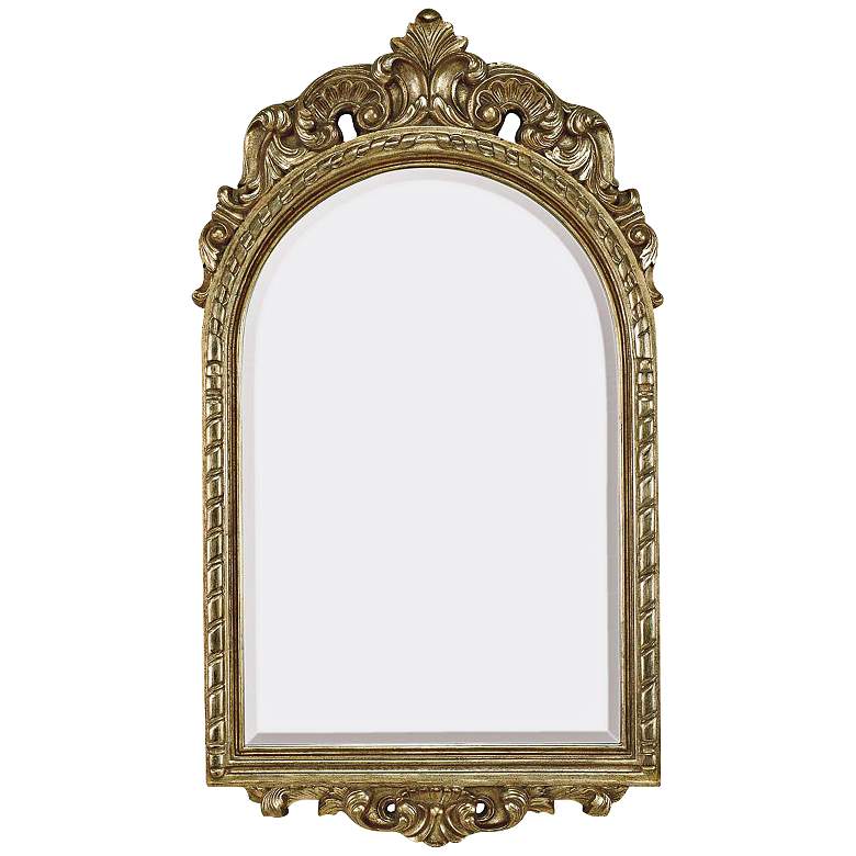 Image 1 Chilton Antique Silver 21 inchx37 inch Crown Top Wall Mirror