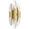 Chimes 18" High Satin Brass Triple Wall Sconce