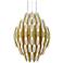 Chimes 24.25" Wide 3 Tier Satin Brass Pendant