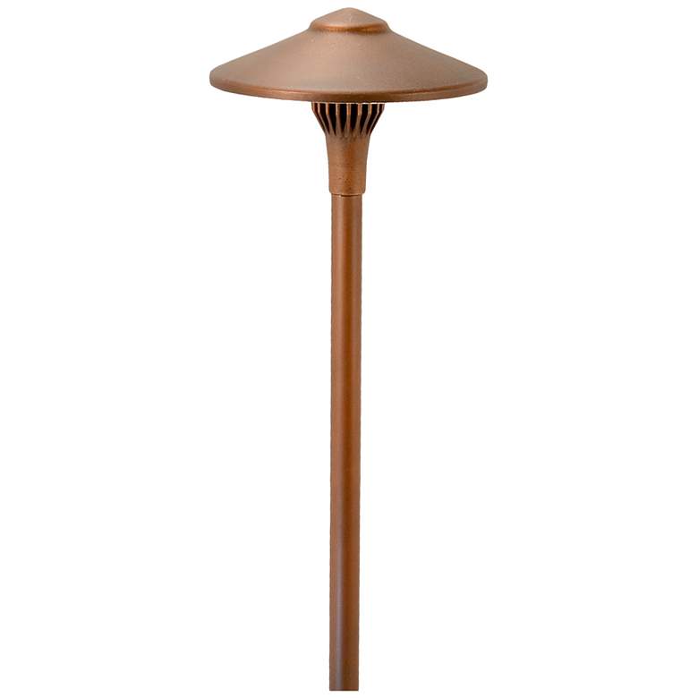 Image 1 China Hat 16 1/4" High Acid Rust LED Landscape Path Light
