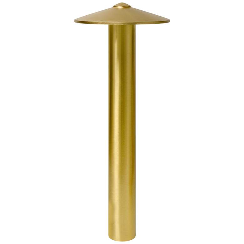 Image 1 China Hat 24" High Brass LED Landscape Path Light