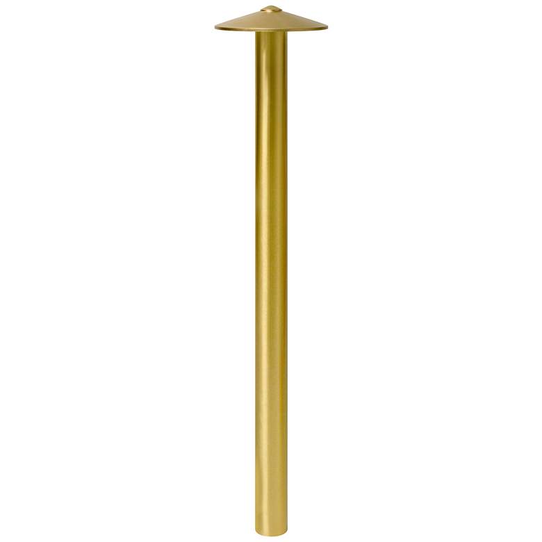 Image 1 China Hat 36" High Brass LED Landscape Path Light