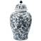 Chinoiserie 23 1/4" High Blue and White Ginger Jar with Lid