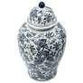 5_Chinoiserie 23 1/4" High Blue and White Ginger Jar with Lid more views