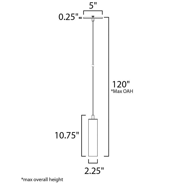 Image 2 Chip 2.25" Wide Black Pendant Conversion Kit more views