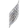 1_Chique 22" High Chrome and Crystal Wall Sconce